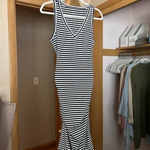 A new day striped midi dress
